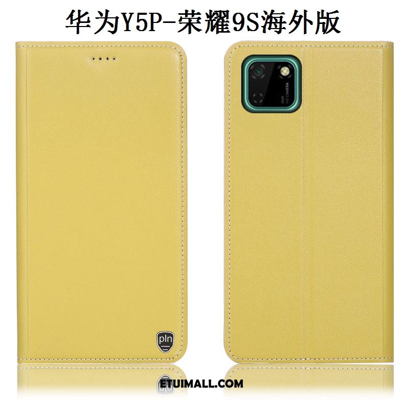 Etui Huawei Y5p Żółty Ochraniacz Telefon Komórkowy Anti-fall Skórzany Futerał Futerał Sprzedam