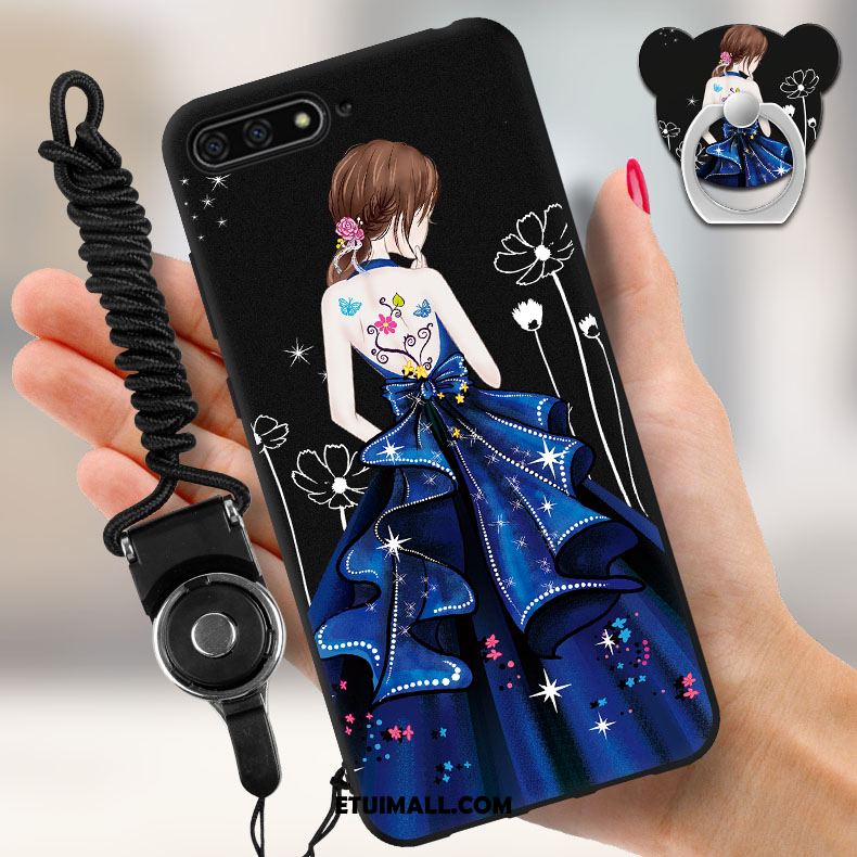 Etui Huawei Y6 2018 Miękki Czarny Ochraniacz Telefon Komórkowy Pokrowce Tanie