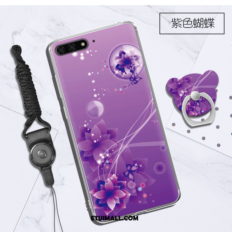 Etui Huawei Y6 2018 Wiszące Ozdoby Purpurowy Telefon Komórkowy Kreatywne Obudowa Tanie