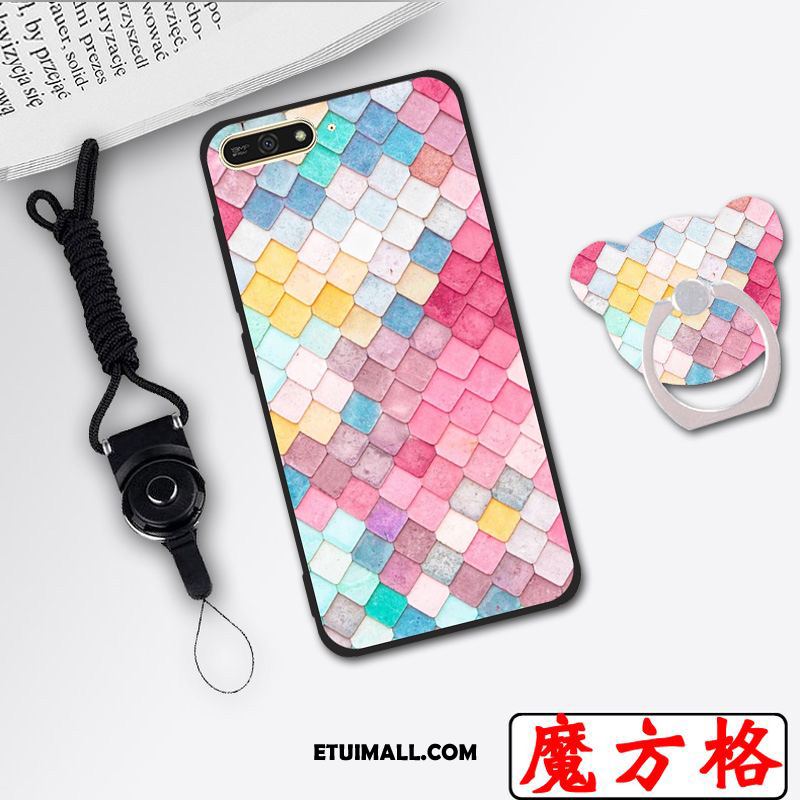 Etui Huawei Y6 2018 Wysoki Różowe Telefon Komórkowy Ochraniacz Futerał Sklep