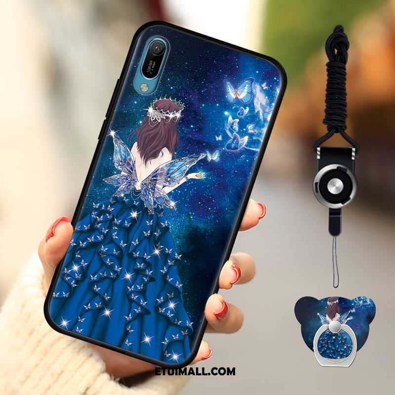 Etui Huawei Y6 2019 Niebieski Anti-fall Ochraniacz Miękki Moda Futerał Oferta