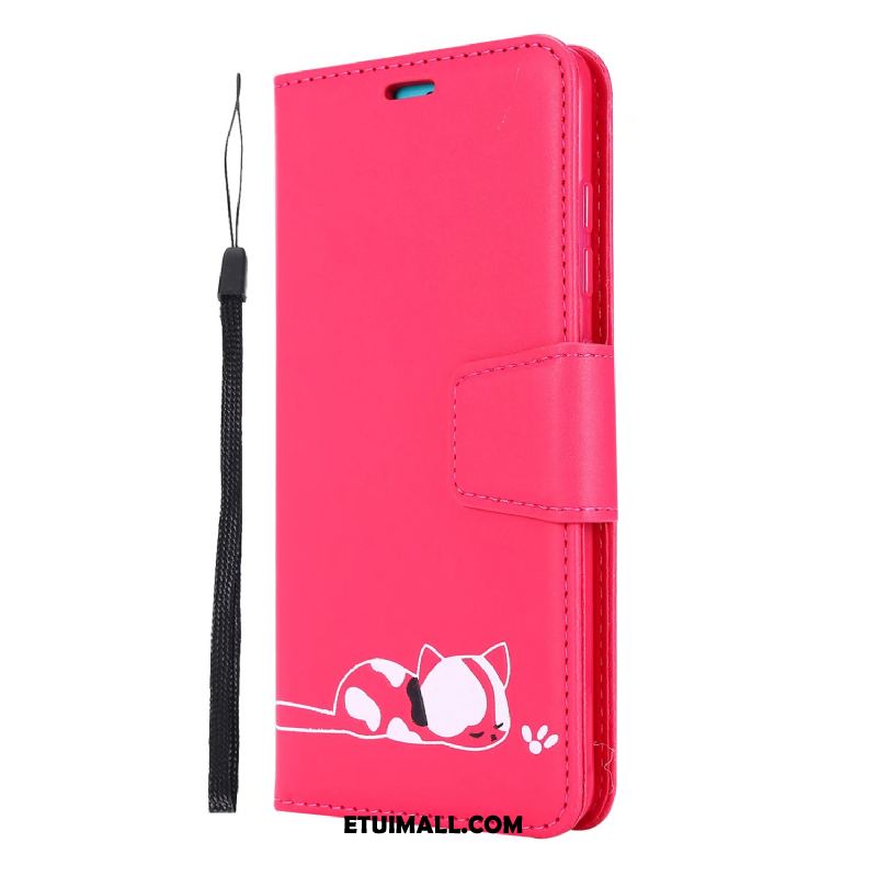 Etui Huawei Y6s Telefon Komórkowy Portfel Składać Czerwony Futerał Tanie