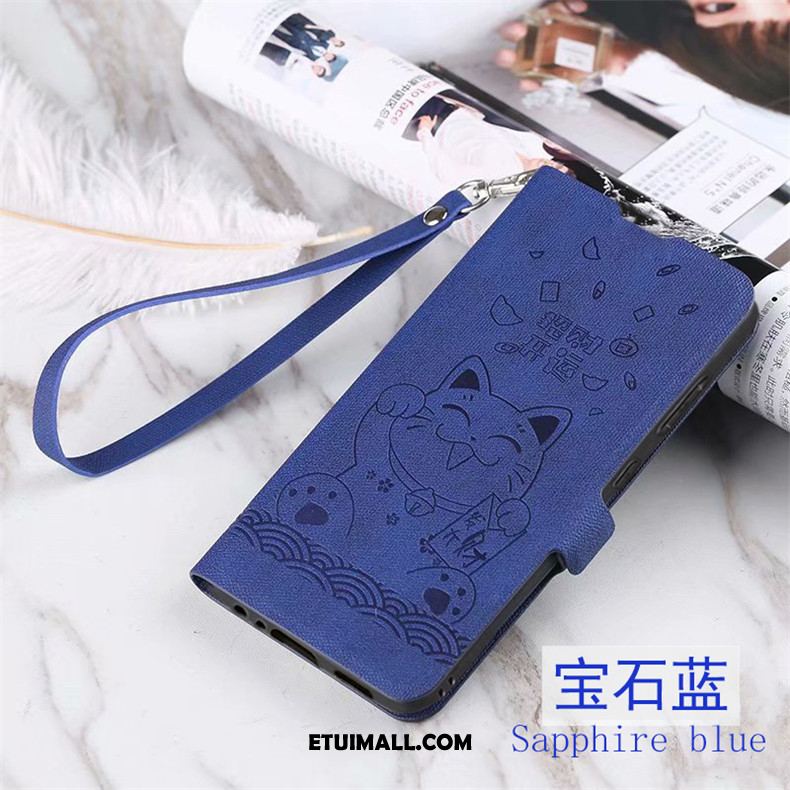 Etui Huawei Y7 2019 Ochraniacz Anti-fall Telefon Komórkowy Niebieski Skórzany Futerał Futerał Sklep