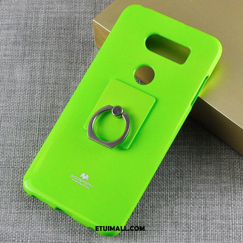 Etui Lg V30 Silikonowe Cienkie Telefon Komórkowy Zielony Ring Futerał Tanie