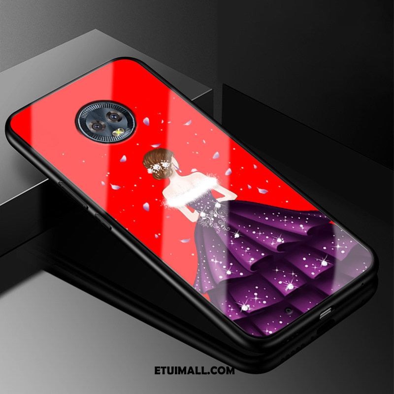 Etui Moto G6 Tendencja Czerwony Kreatywne Telefon Komórkowy Purpurowy Pokrowce Online