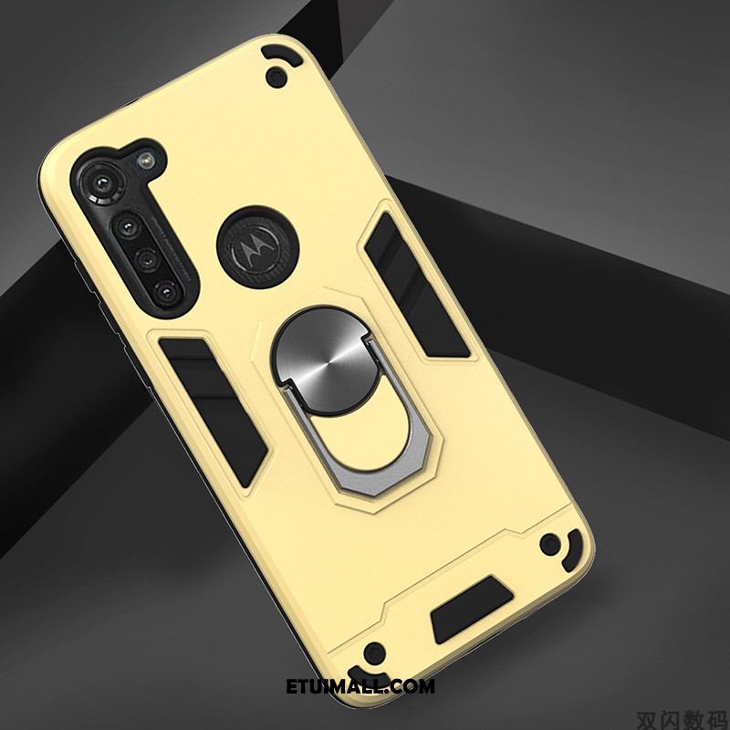 Etui Moto G8 Power Żółty Ochraniacz Tendencja Proste Telefon Komórkowy Pokrowce Online