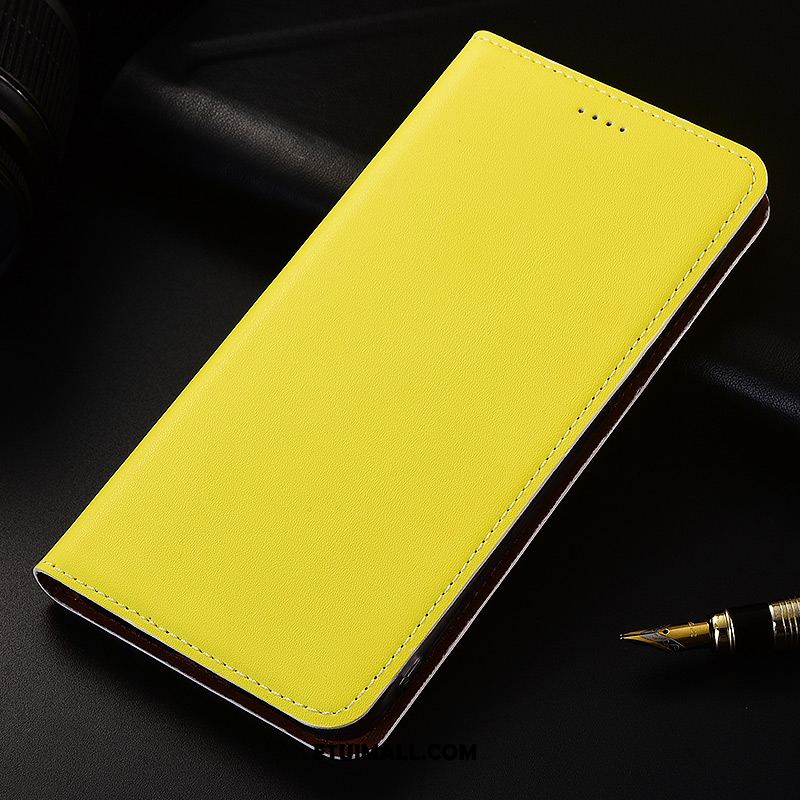 Etui Moto Z3 Play Skórzany Futerał Telefon Komórkowy Żółty Ochraniacz Prawdziwa Skóra Obudowa Oferta