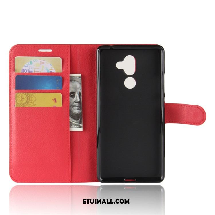 Etui Nokia 7 Plus Skórzany Futerał Ochraniacz Czerwony Telefon Komórkowy Futerał Sprzedam