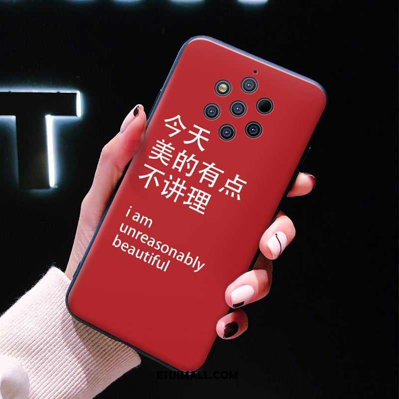 Etui Nokia 9 Pureview Czerwony Tendencja All Inclusive Czerwony Netto Telefon Komórkowy Pokrowce Tanie