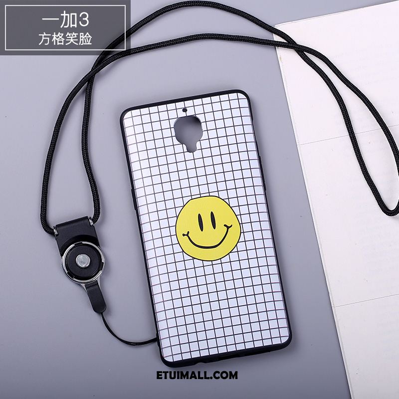 Etui Oneplus 3 Telefon Komórkowy Miękki Kreskówka Wiszące Ozdoby Biały Futerał Online