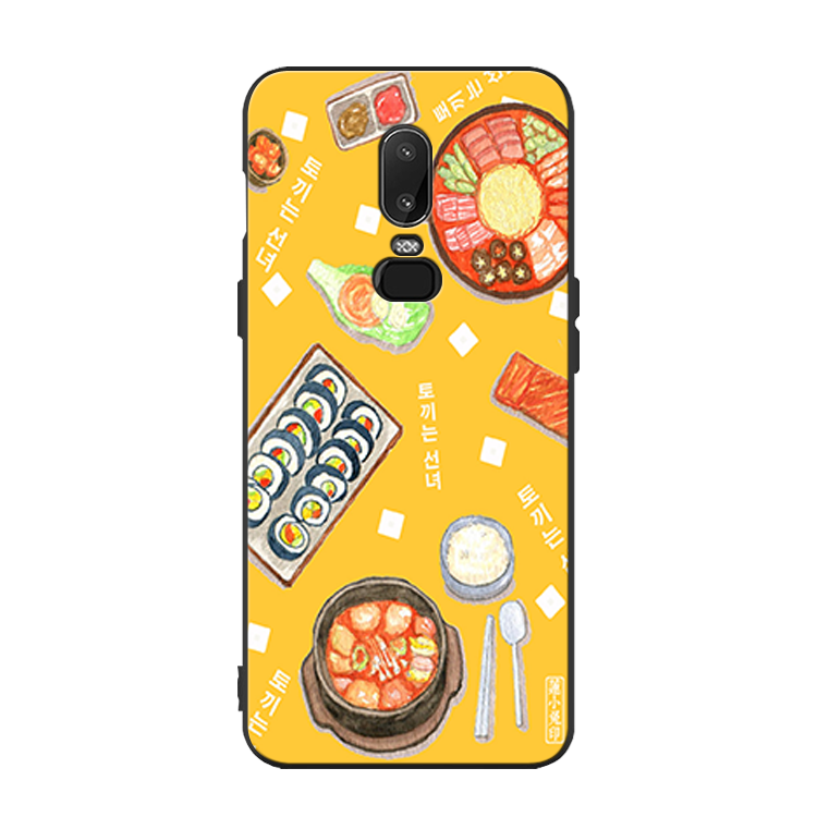 Etui Oneplus 6 Kreatywne Żółty Telefon Komórkowy Osobowość Silikonowe Futerał Tanie
