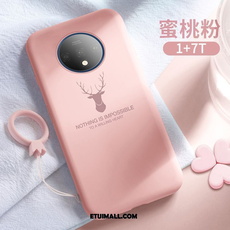 Etui Oneplus 7t Telefon Komórkowy Miękki Różowe All Inclusive Ełk Futerał Na Sprzedaż