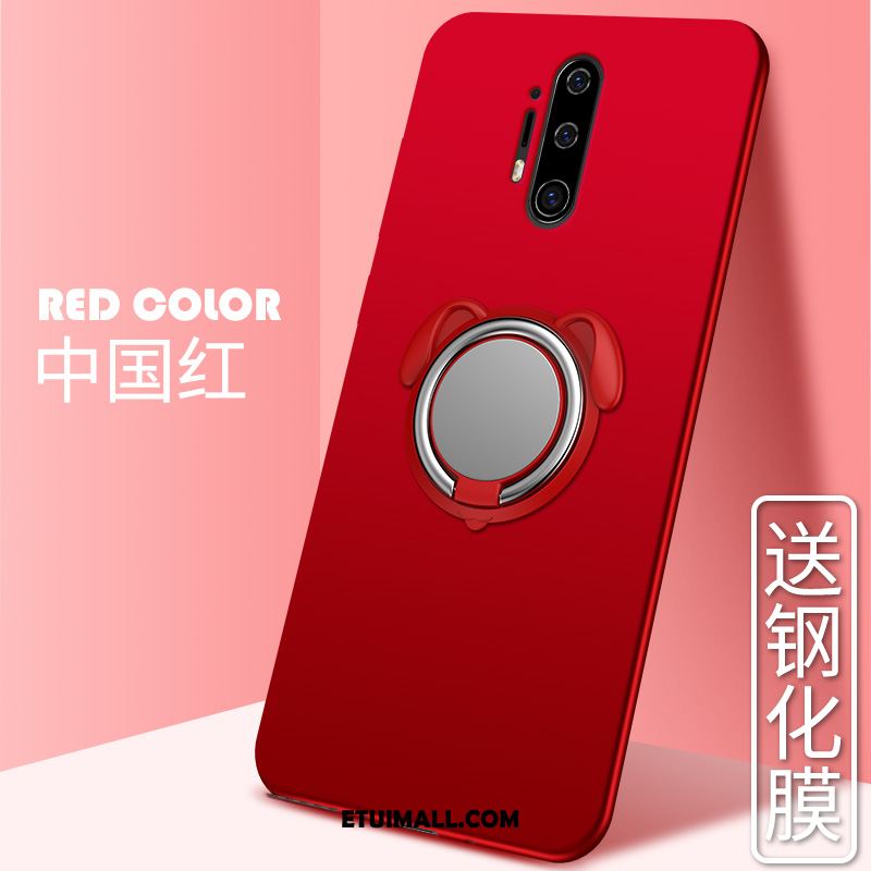 Etui Oneplus 8 Pro Telefon Komórkowy All Inclusive Miękki Czerwony Nubuku Obudowa Sklep