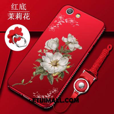 Etui Oppo A83 Miękki Czerwony Telefon Komórkowy Nubuku Ochraniacz Obudowa Na Sprzedaż