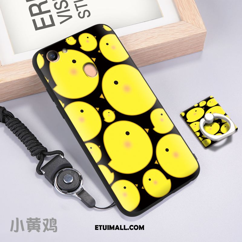 Etui Oppo F7 Anti-fall Telefon Komórkowy Silikonowe Wzór Żółty Pokrowce Online