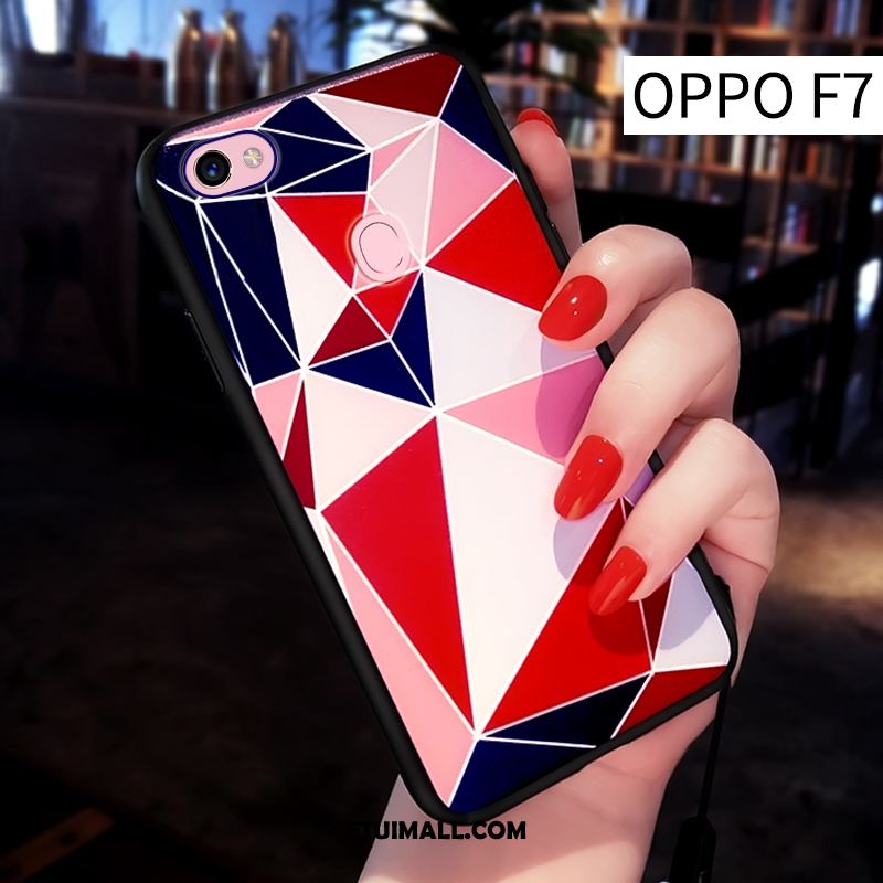 Etui Oppo F7 Telefon Komórkowy Kreatywne Czerwony Ciemno Osobowość Obudowa Na Sprzedaż
