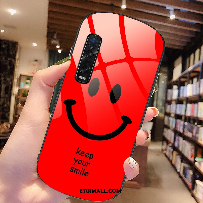Etui Oppo Find X2 Pro Kreatywne Smile Zakochani Czerwony Telefon Komórkowy Obudowa Sprzedam