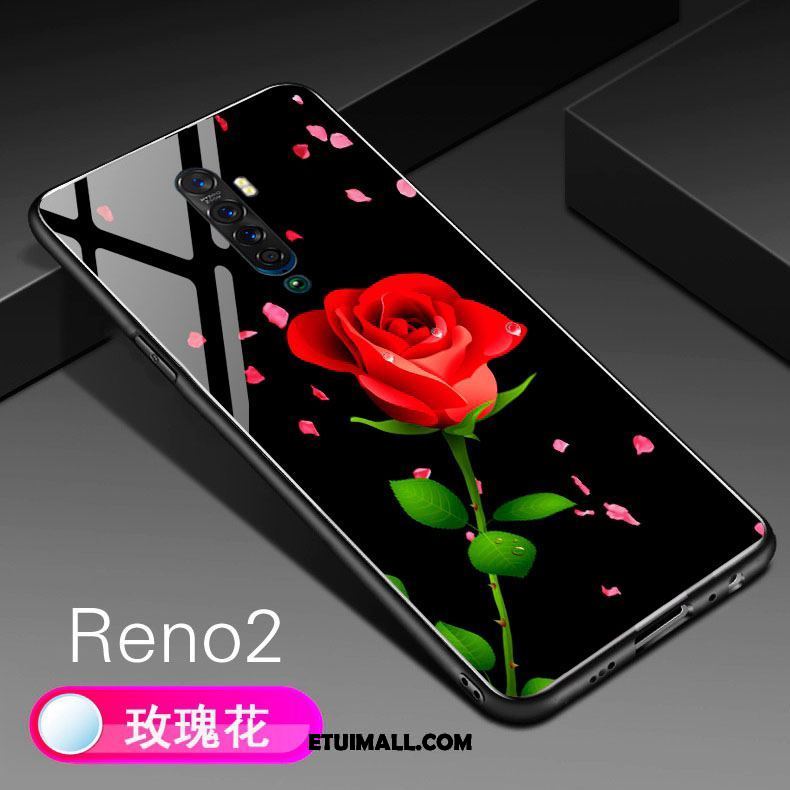 Etui Oppo Reno 2 Anti-fall Szkło Hartowane Silikonowe Telefon Komórkowy Miękki Futerał Tanie