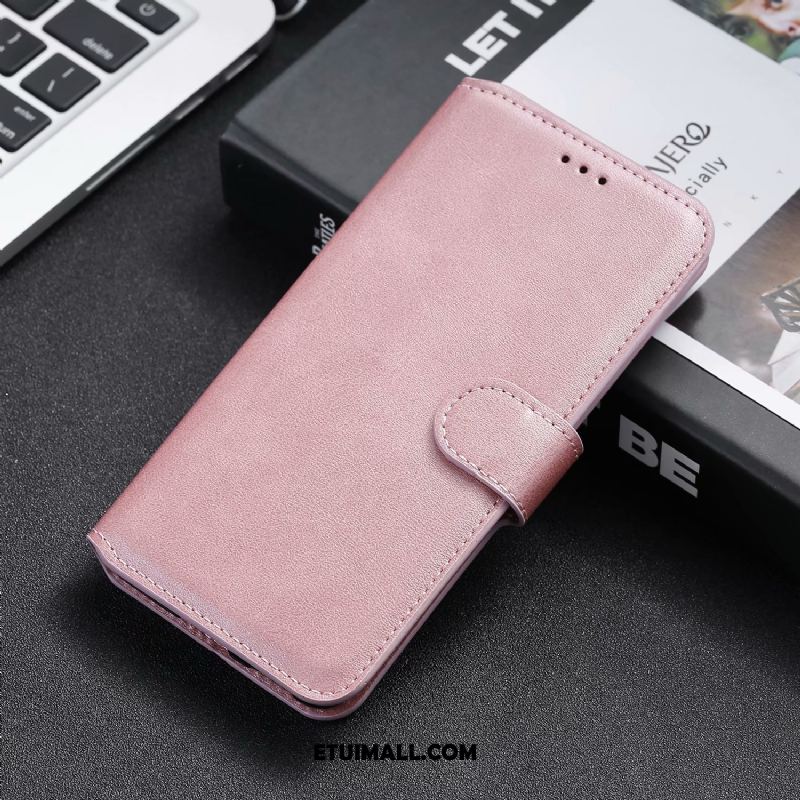 Etui Samsung Galaxy A41 Jednolity Kolor Miękki Telefon Komórkowy Różowe Klapa Pokrowce Sklep