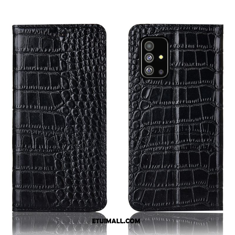 Etui Samsung Galaxy A51 Anti-fall All Inclusive Telefon Komórkowy Skórzany Futerał Czarny Pokrowce Dyskont