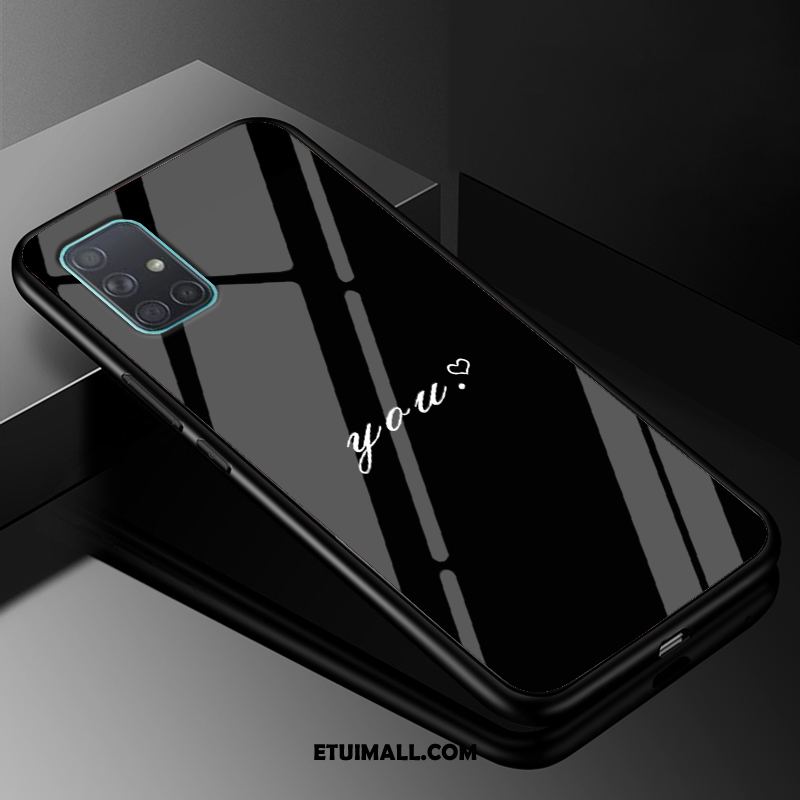 Etui Samsung Galaxy A51 Silikonowe Osobowość Telefon Komórkowy Tendencja Czarny Obudowa Tanie