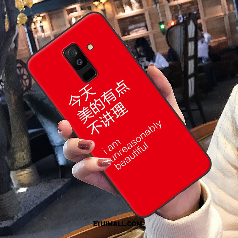 Etui Samsung Galaxy A6 Telefon Komórkowy Kreatywne Czerwony Miękki Ochraniacz Obudowa Online