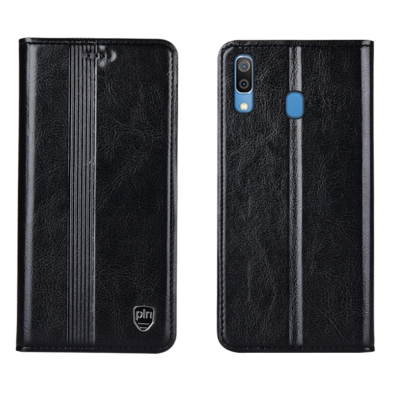 Etui Samsung Galaxy M20 Czarny Ochraniacz Anti-fall Skórzany Futerał Telefon Komórkowy Futerał Kup