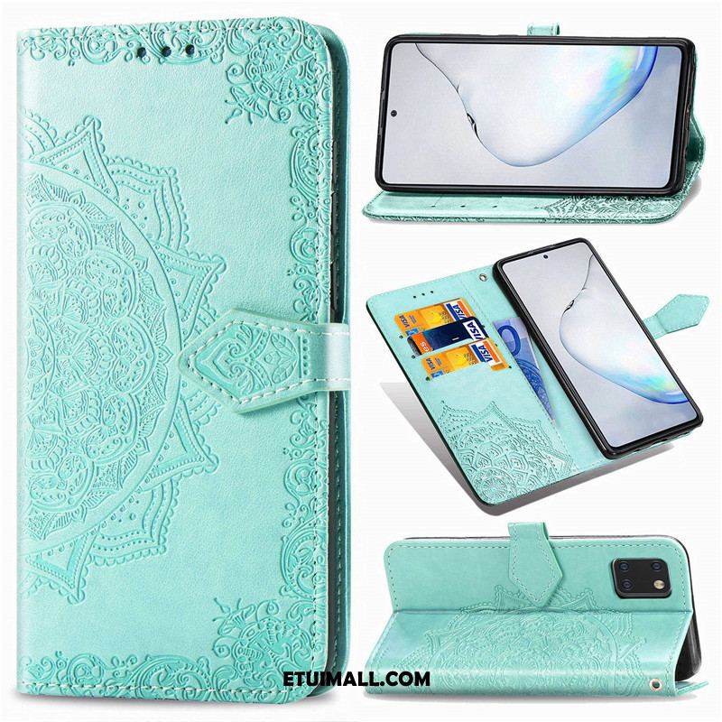 Etui Samsung Galaxy Note 10 Lite Gwiazda Relief Jednolity Kolor Skórzany Futerał Ochraniacz Obudowa Oferta