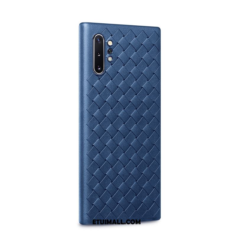 Etui Samsung Galaxy Note 10+ Telefon Komórkowy Przeplatane Wysoki Koniec Biznes Wzór Futerał Sprzedam