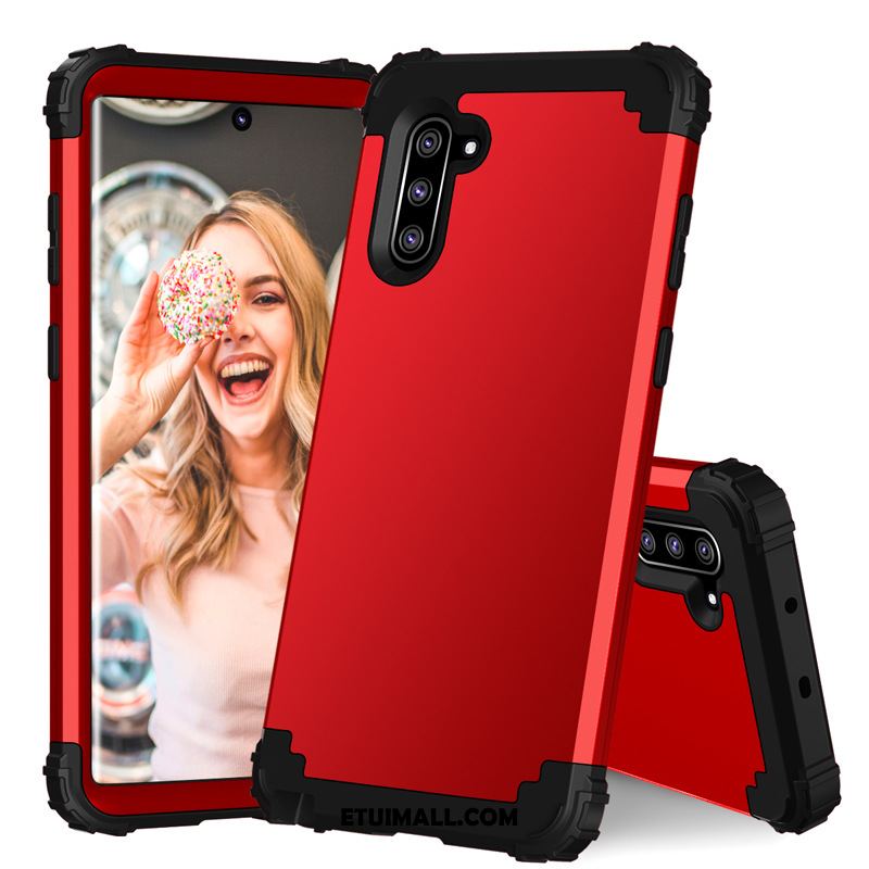 Etui Samsung Galaxy Note 10 Telefon Komórkowy Silikonowe Gwiazda Ochraniacz Czerwony Futerał Sklep