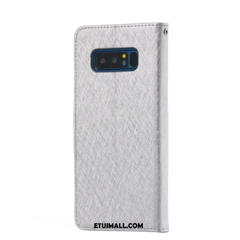 Etui Samsung Galaxy Note 8 Biały Gwiazda Skórzany Futerał Wiszące Ozdoby Karta Obudowa Dyskont