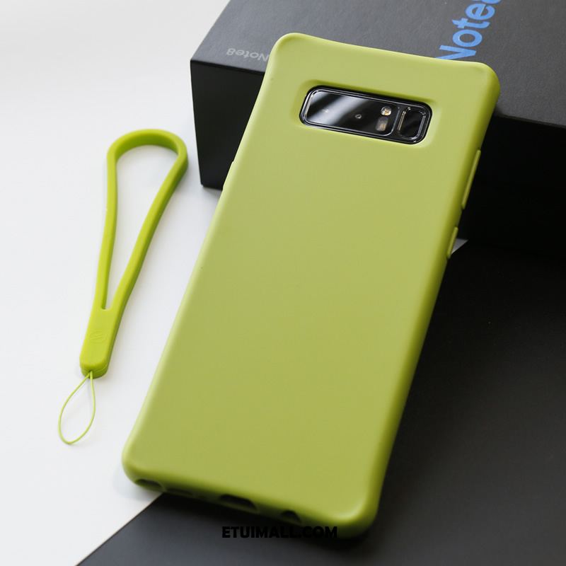 Etui Samsung Galaxy Note 8 Silikonowe Gwiazda Jasny Zielony Płótno Obudowa Tanie