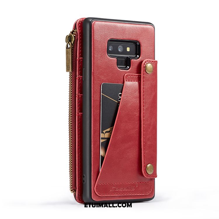 Etui Samsung Galaxy Note 9 Karta Czerwony Skórzany Futerał Portfel Ochraniacz Pokrowce Kup