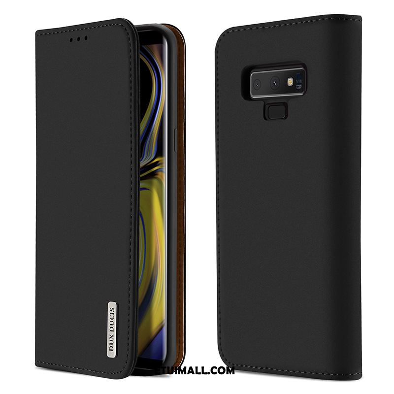 Etui Samsung Galaxy Note 9 Skórzany Futerał Klapa Telefon Komórkowy Gwiazda Czarny Pokrowce Kupię