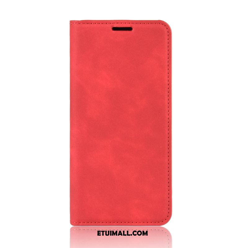 Etui Samsung Galaxy Note20 Magnetyzm Skórzany Futerał Czerwony Telefon Komórkowy Anti-fall Obudowa Sklep