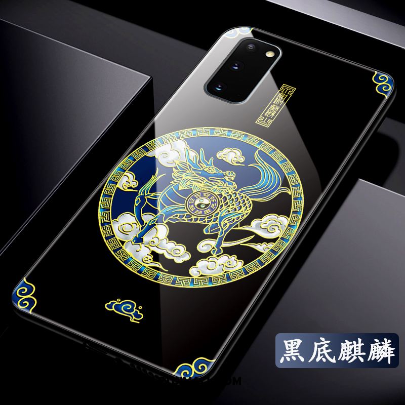 Etui Samsung Galaxy S20 Kreatywne Cienkie Chiński Styl Ochraniacz Szkło Obudowa Tanie
