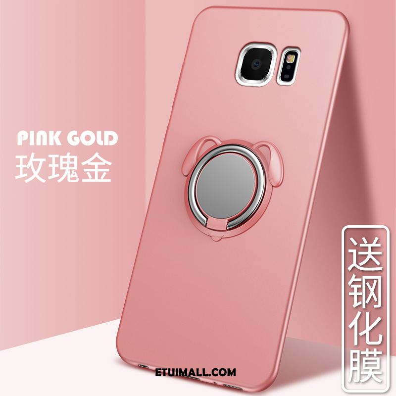 Etui Samsung Galaxy S6 Anti-fall Cienkie Proste Różowe Miękki Pokrowce Na Sprzedaż