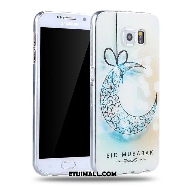 Etui Samsung Galaxy S6 Gwiazda Telefon Komórkowy Relief Ochraniacz Miękki Futerał Na Sprzedaż