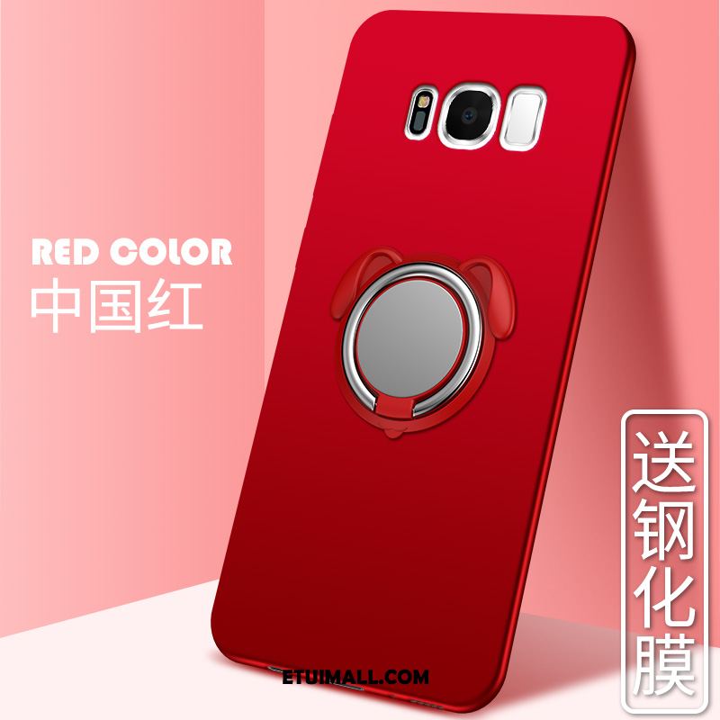 Etui Samsung Galaxy S8 Gwiazda Silikonowe Czerwony Nubuku Telefon Komórkowy Futerał Sklep