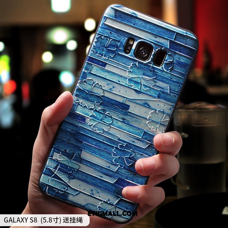 Etui Samsung Galaxy S8 Relief Niebieski Silikonowe Miękki Kreskówka Futerał Sprzedam
