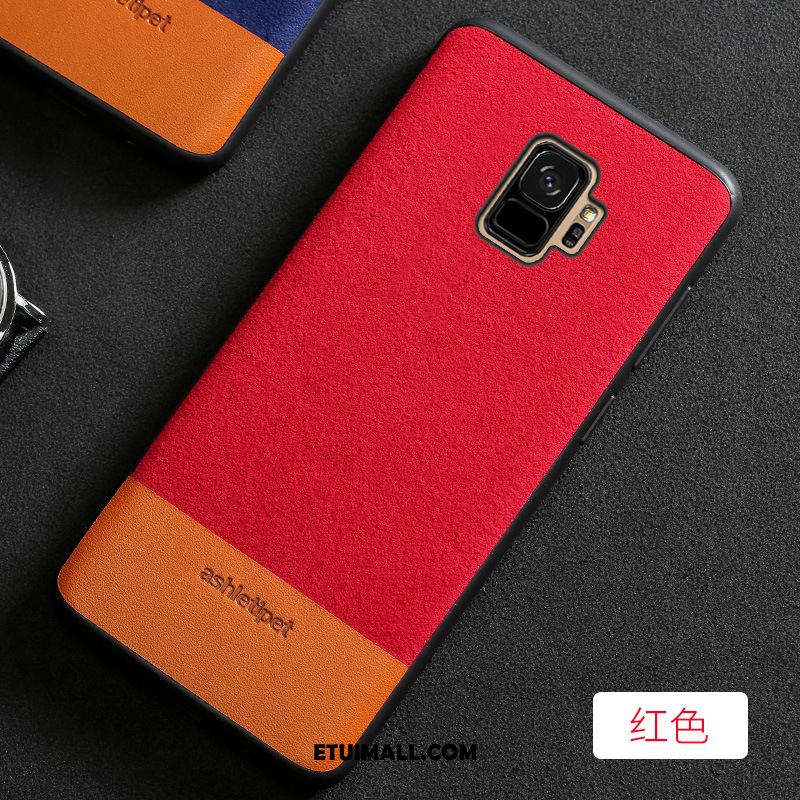 Etui Samsung Galaxy S9 Pu Czerwony Skórzany Futerał Zamszowe Gwiazda Pokrowce Sprzedam