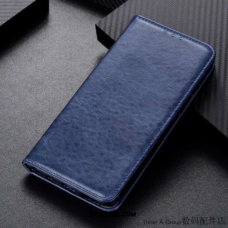 Etui Sony Xperia 1 Ii Biznes Proste Ochraniacz Telefon Komórkowy Ciemno Niebieski Pokrowce Na Sprzedaż