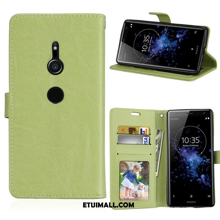 Etui Sony Xperia Xz2 Silikonowe Zielony Anti-fall Telefon Komórkowy Skórzany Futerał Obudowa Tanie