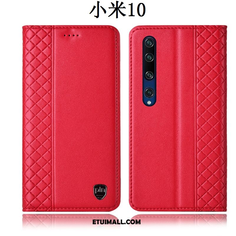 Etui Xiaomi Mi 10 Anti-fall Czerwony Ochraniacz All Inclusive Skórzany Futerał Pokrowce Tanie