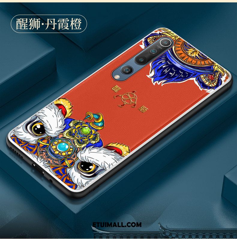 Etui Xiaomi Mi 10 Skóra Nowy Miękki Chiński Styl Wzór Futerał Tanie