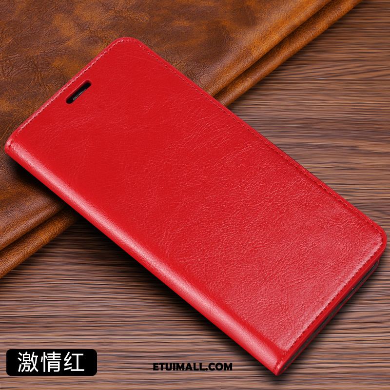 Etui Xiaomi Mi 10 Telefon Komórkowy Czerwony Skórzany Futerał Mały Składać Pokrowce Kup