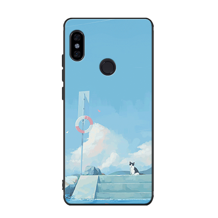 Etui Xiaomi Mi A2 Anti-fall Telefon Komórkowy Niebieski Czerwony Kotek Futerał Online