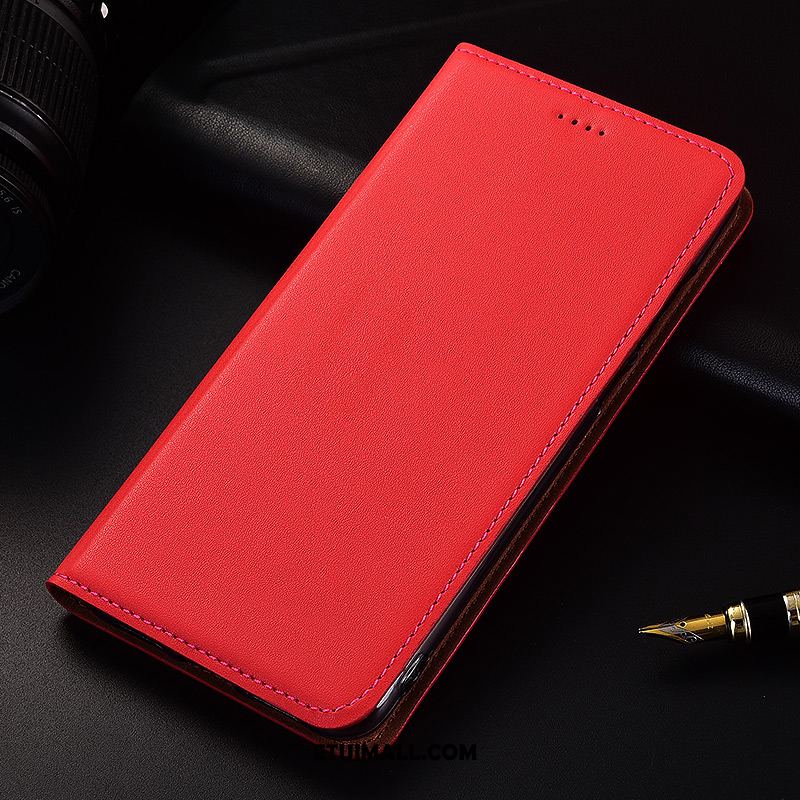 Etui Xiaomi Mi Max 2 Ochraniacz Silikonowe Prawdziwa Skóra Czerwony Miękki Pokrowce Tanie
