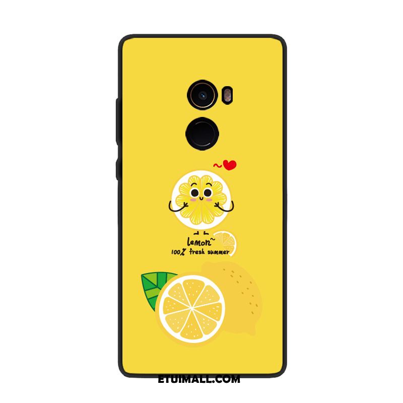 Etui Xiaomi Mi Mix 2 Miękki Mały Sztuka Świeży Żółty Obudowa Sklep
