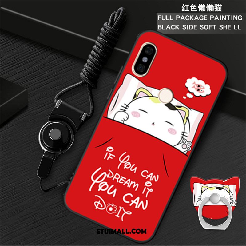 Etui Xiaomi Mi Mix 2s Modna Marka Wiszące Ozdoby Miękki Czerwony Mały Futerał Online